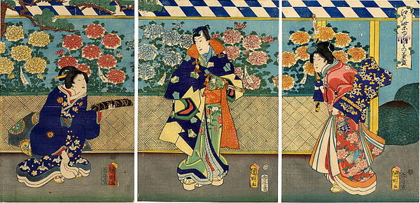 Edo Murasaki Kikuzakari (Chrysanthemum Display)