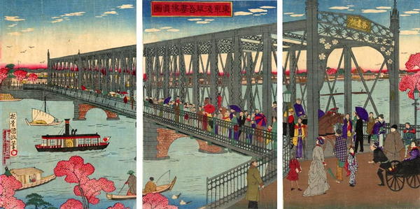 Yokohama-e- The Iron Bridge