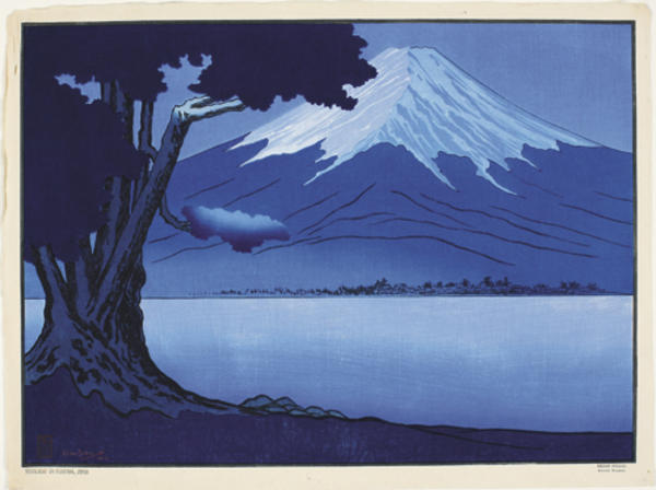 Moonlight On Fujiyama Japan