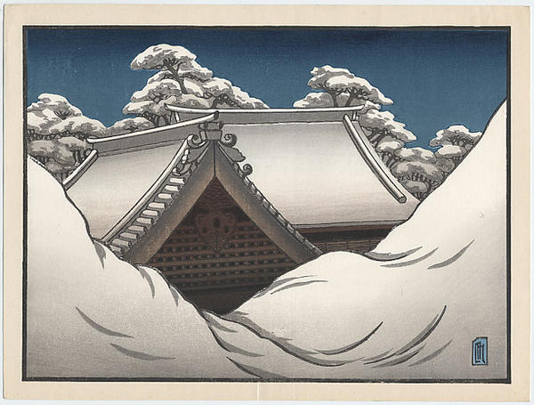 Snow on Temple Roofs