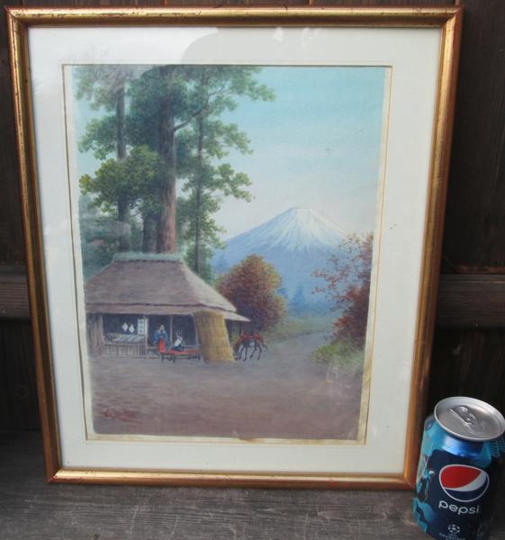 Teahouse beside Mt Fuji