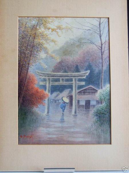 Village Torii in Rain