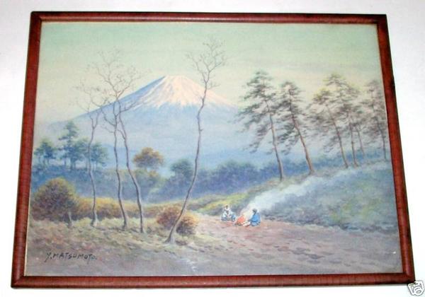 Two Travelers by Mt Fuji