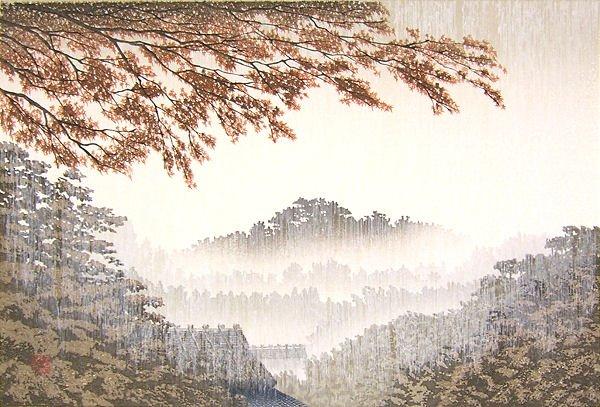 Shower in late autumn