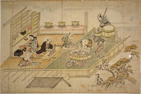 Scene in the Yoshiwara Pleasure Quarter