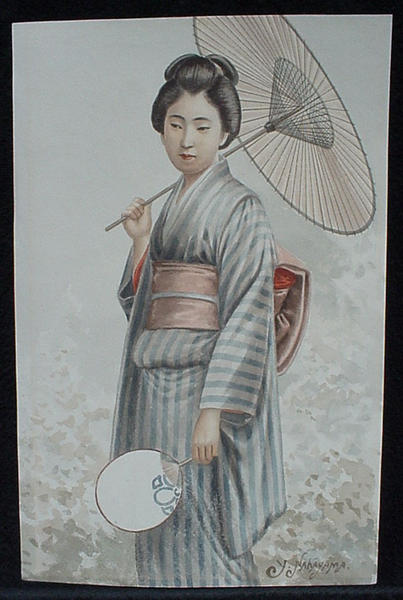 Bijin and umbrella