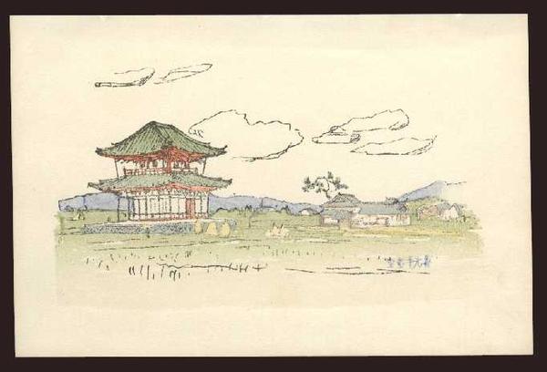 A pagoda in the country