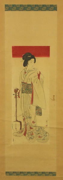 Geisha and Shamisen