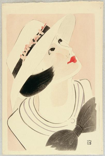Unknown - bijin in a hat
