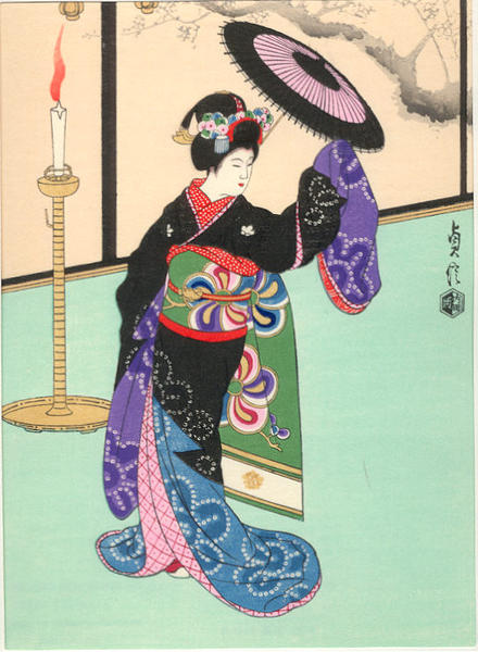 Maiko Girl, dancing