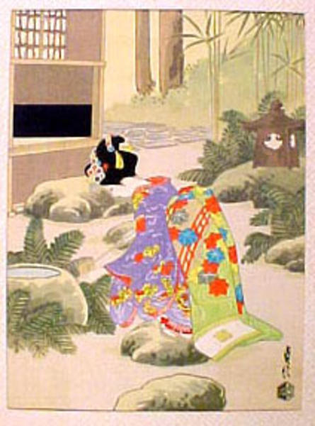 Maiko Girl, washing hand