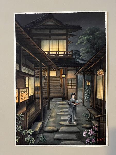 A Restaurant Area in the Evening