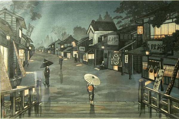 Country Town at Night