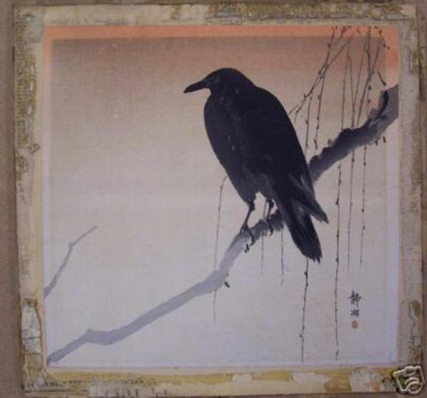 Crow on branch