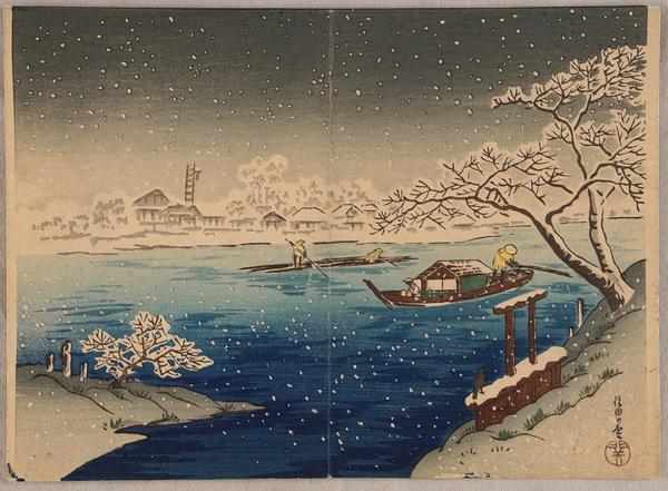 Sumida River in Snow
