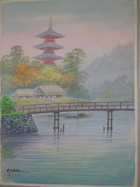 Pagoda and bridge