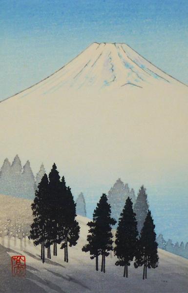 Pine Trees by Fuji