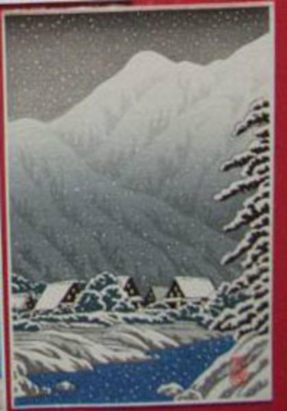 Village in Snowy Valley