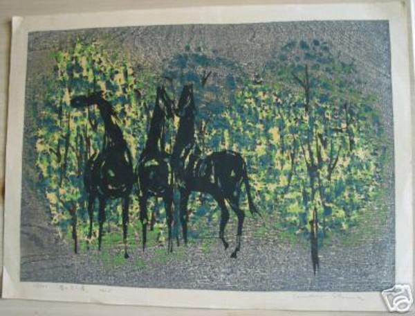 Unknown- three horses