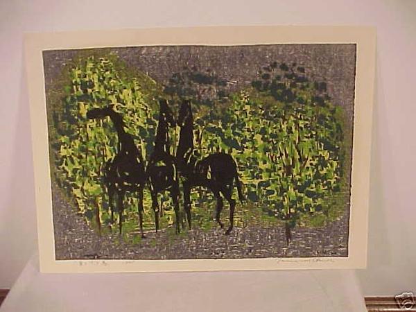 Unknown- three horses