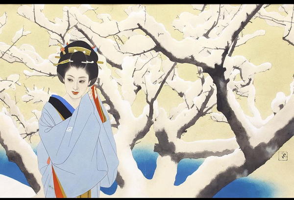Heavy Snow and a Woman