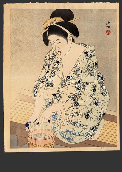 A Woman after the Bath