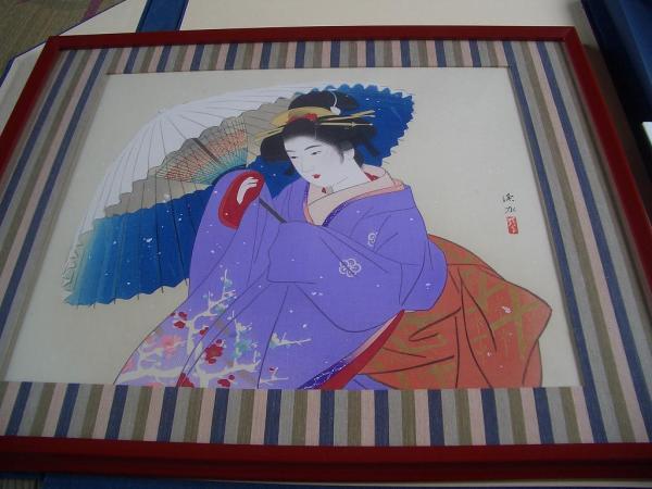 Snow Storm- woodblock
