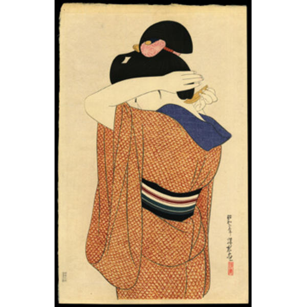 Woman in a Long Undergarment