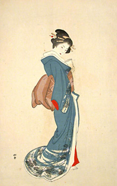 Bijin in a Kimono