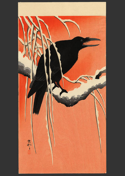Crow and snow