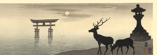 Deer and Torii