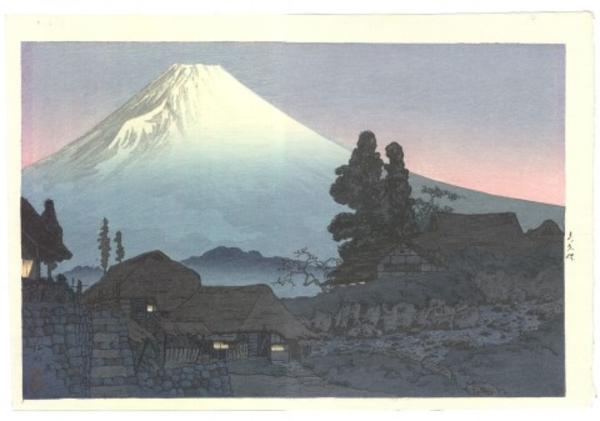 Fuji From Mizukubo, Evening Scene