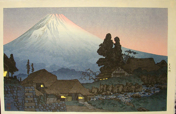 Fuji From Mizukubo, Evening Scene