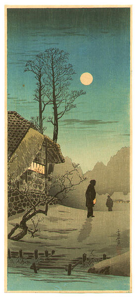 Moon at old country house (Futayado)