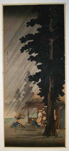 Sudden Shower at Takaido- Post quake