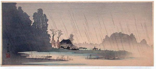 Village in the Rain- Igusa