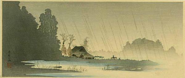 Village in the Rain- Igusa