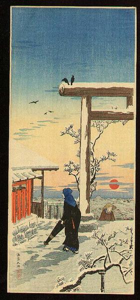Yushima Tenjin in Snow