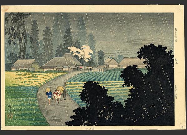 Magome in rain