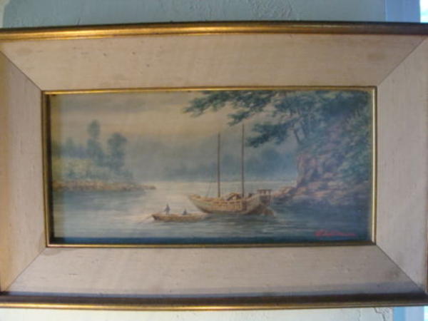 Fishing Boats on a River
