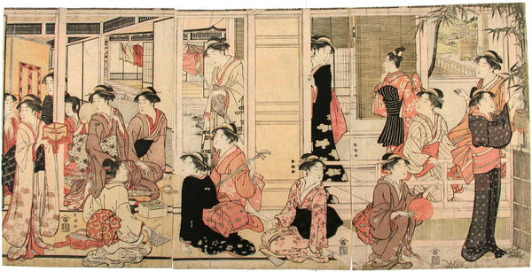 Teahouse scene