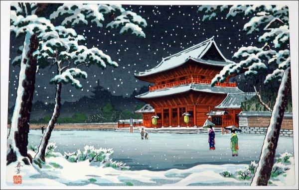 Zojoji Temple in Snow