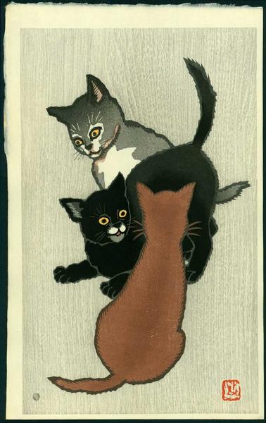 Three Kittens Playing