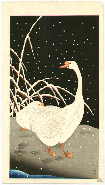 Geese in Snow