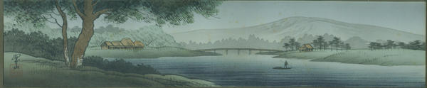 Scene of a Farm by a River