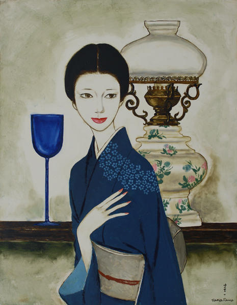 Lamp and Woman
