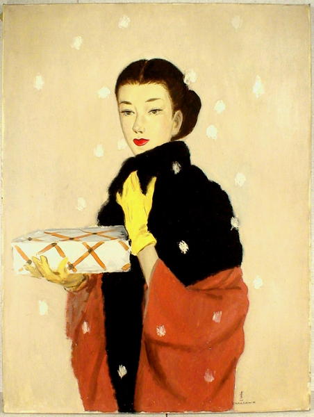 Peony Snowflakes Falling On Bijin