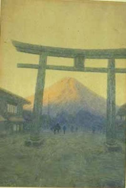 Mt Fuji through Torii