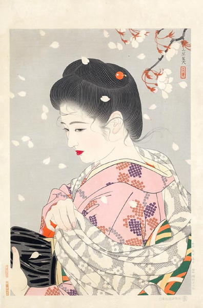 Falling Cherry Blossoms (Hanafubuki)