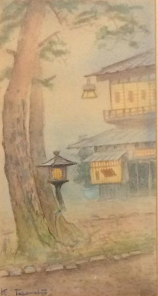 Lantern by Trees
